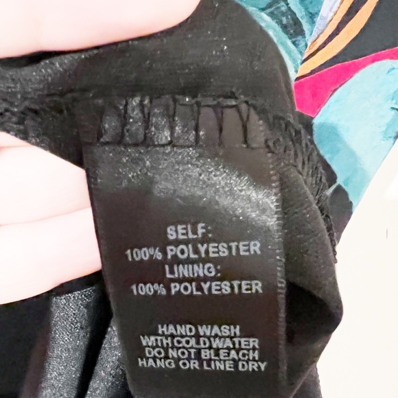 Lulus Birds of Paradise Black Floral Print Side Slit Maxi Dress size Small - Picture 11 of 12